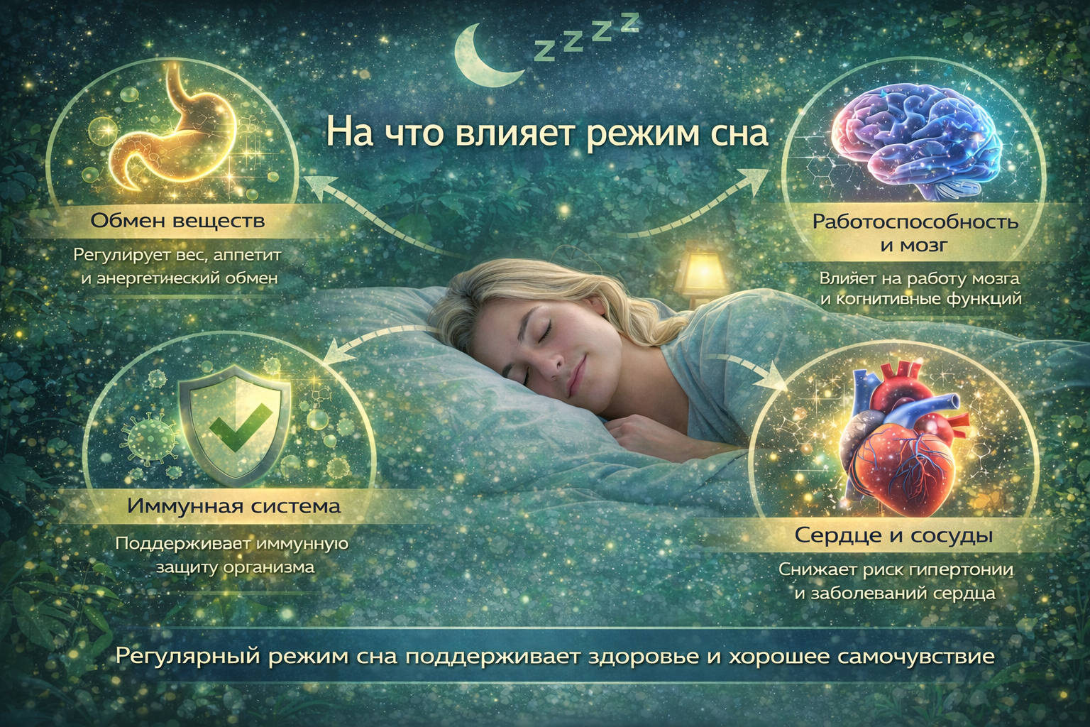 На что влияет режим сна