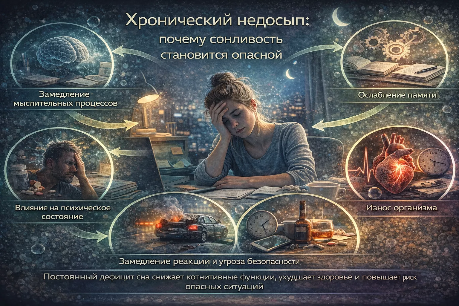 Хронический недосып: почему сонливость становится опасной